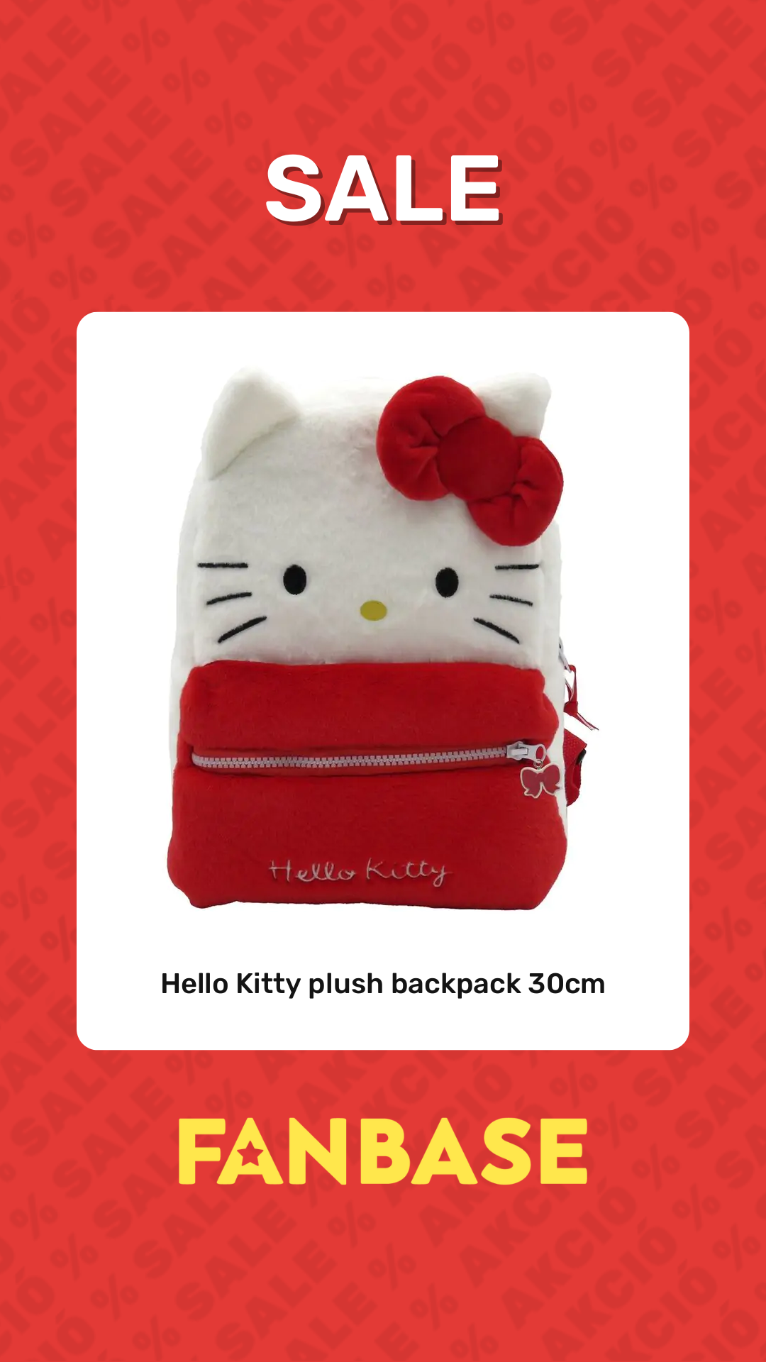 Sale: Hello Kitty plush backpack 30cm