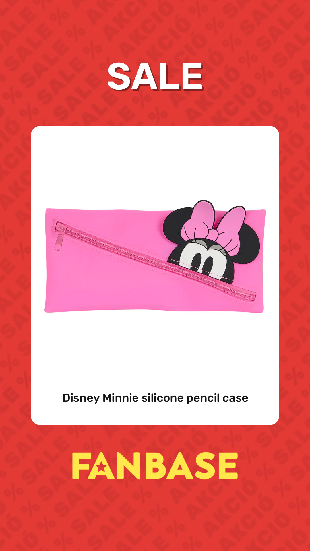 Sale: Disney Minnie silicone pencil case