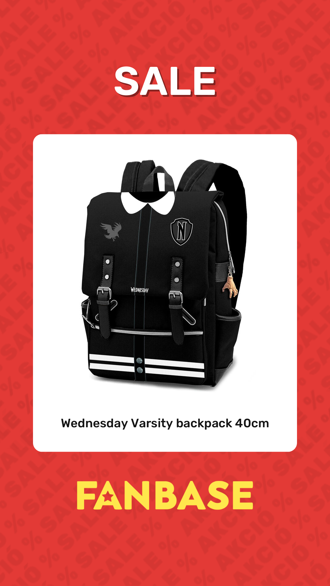 Sale: Wednesday Varsity backpack 40cm