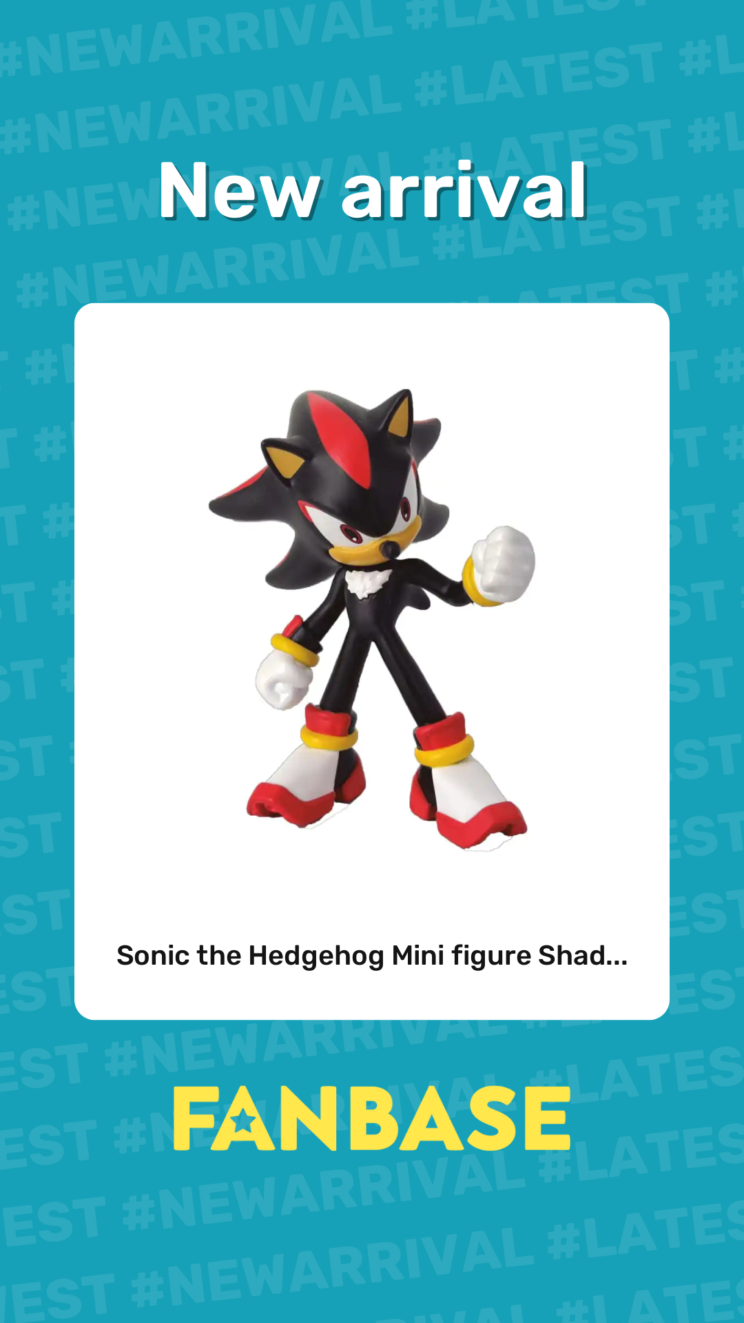 New arrival: Sonic the Hedgehog Mini figure Shad...