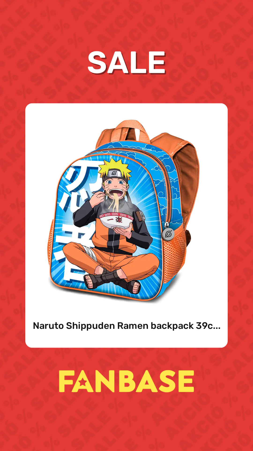 Sale: Naruto Shippuden Ramen backpack 39c...