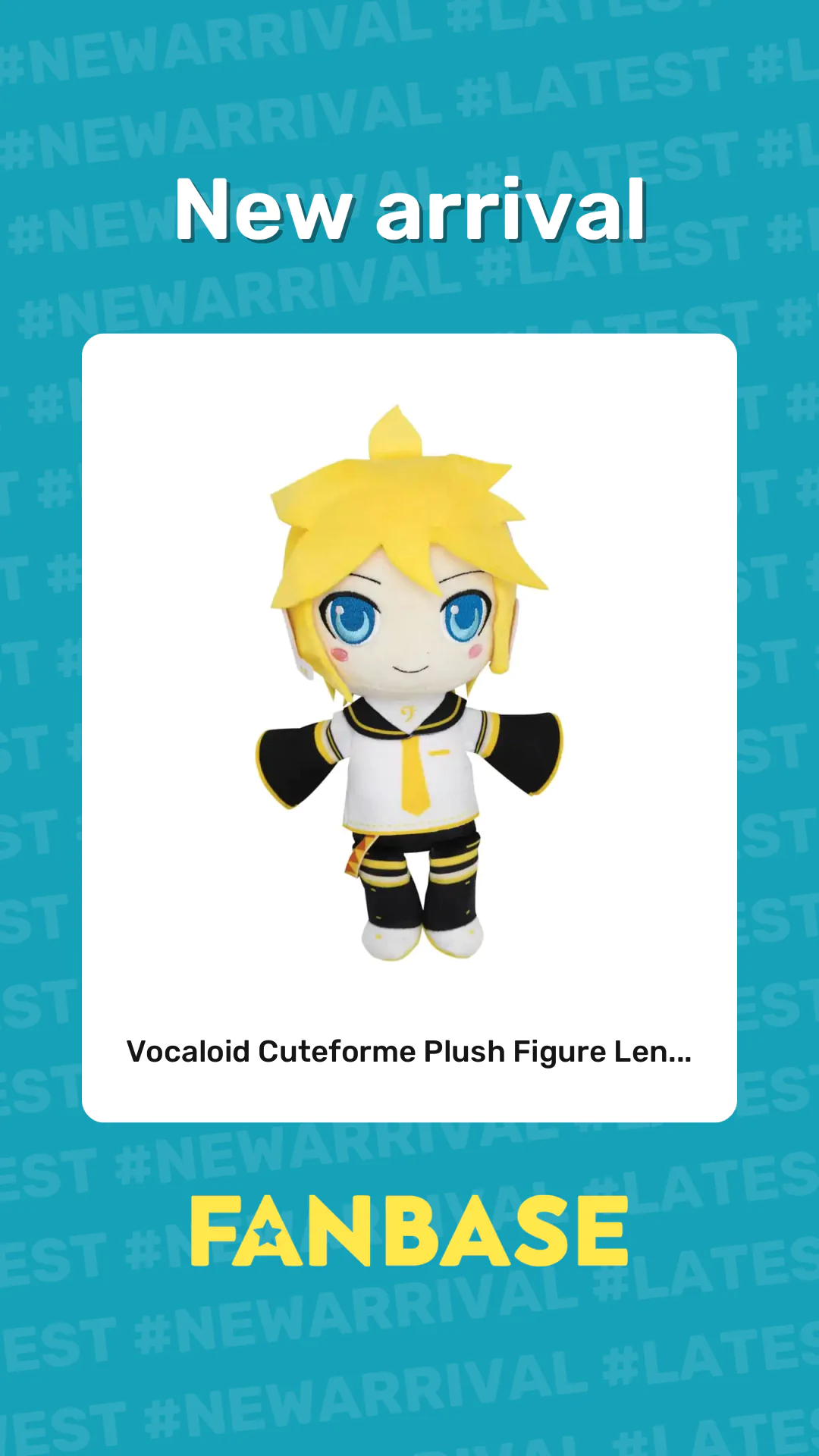 New arrival: Vocaloid Cuteforme Plush Figure Len...
