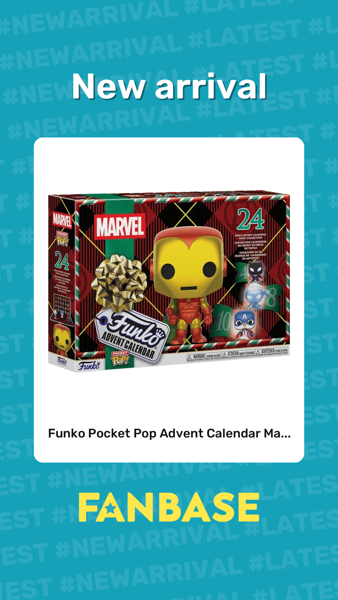 New arrival: Funko Pocket Pop Advent Calendar Ma...