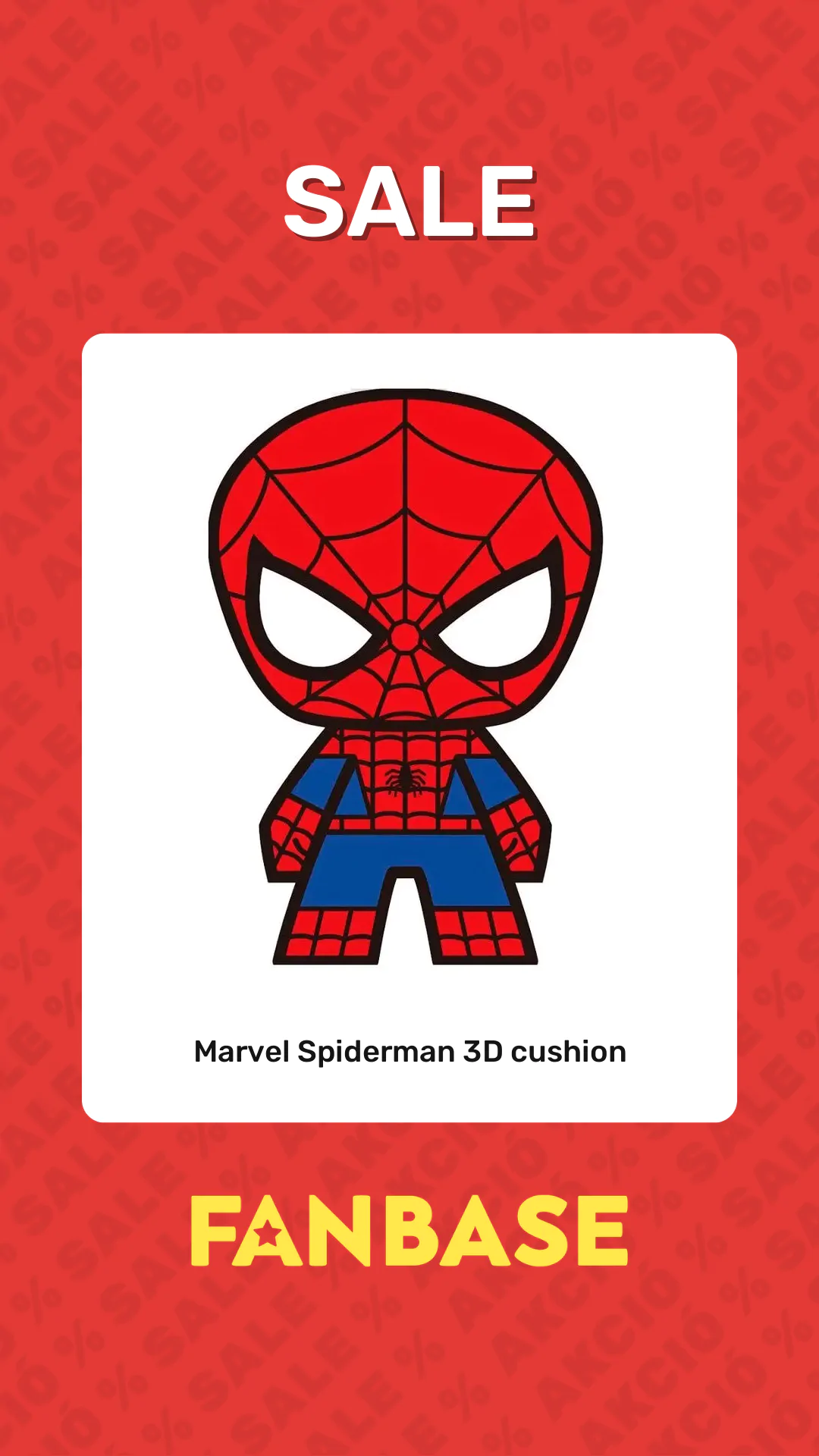 Sale: Marvel Spiderman 3D cushion