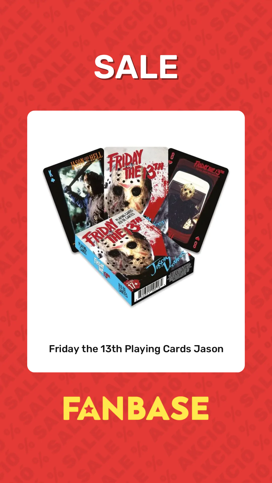 Sale: Friday the 13th Playing Cards Jason