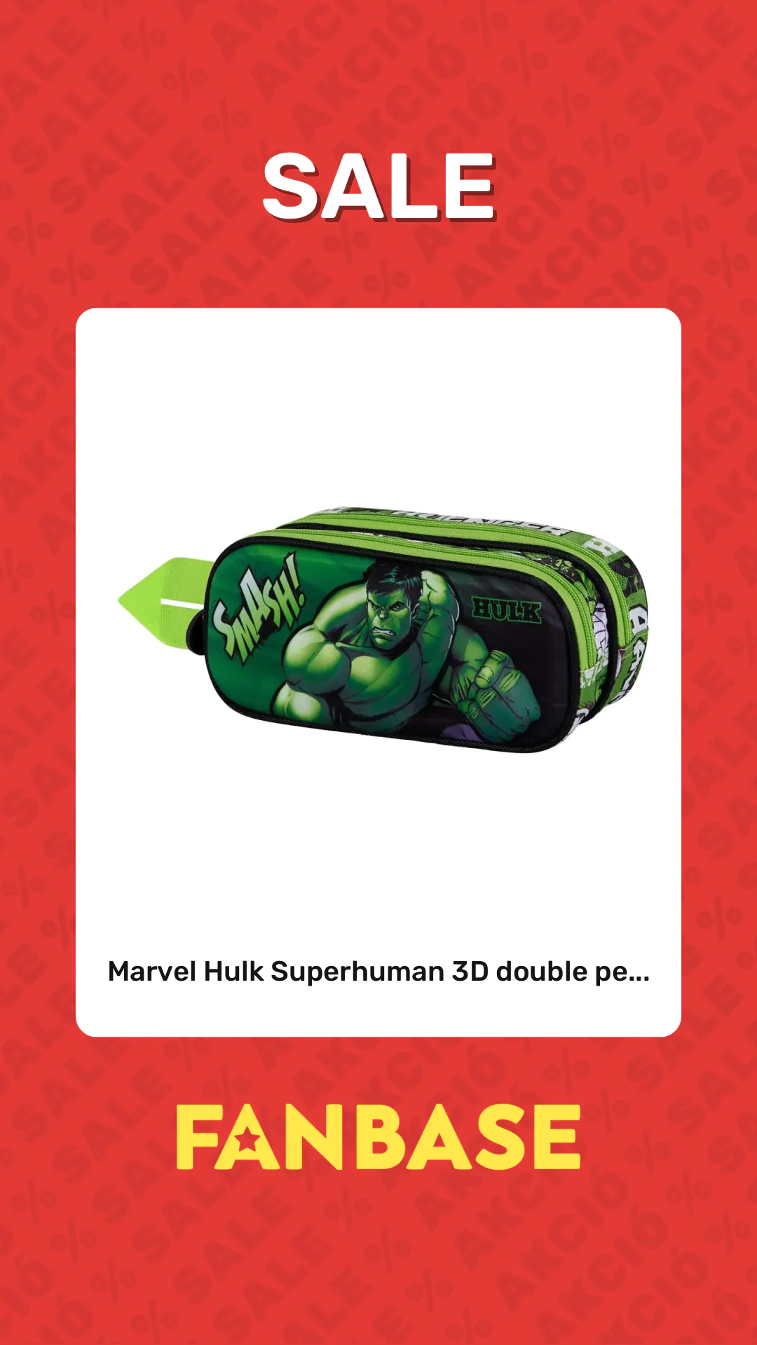 Sale: Marvel Hulk Superhuman 3D double pe...
