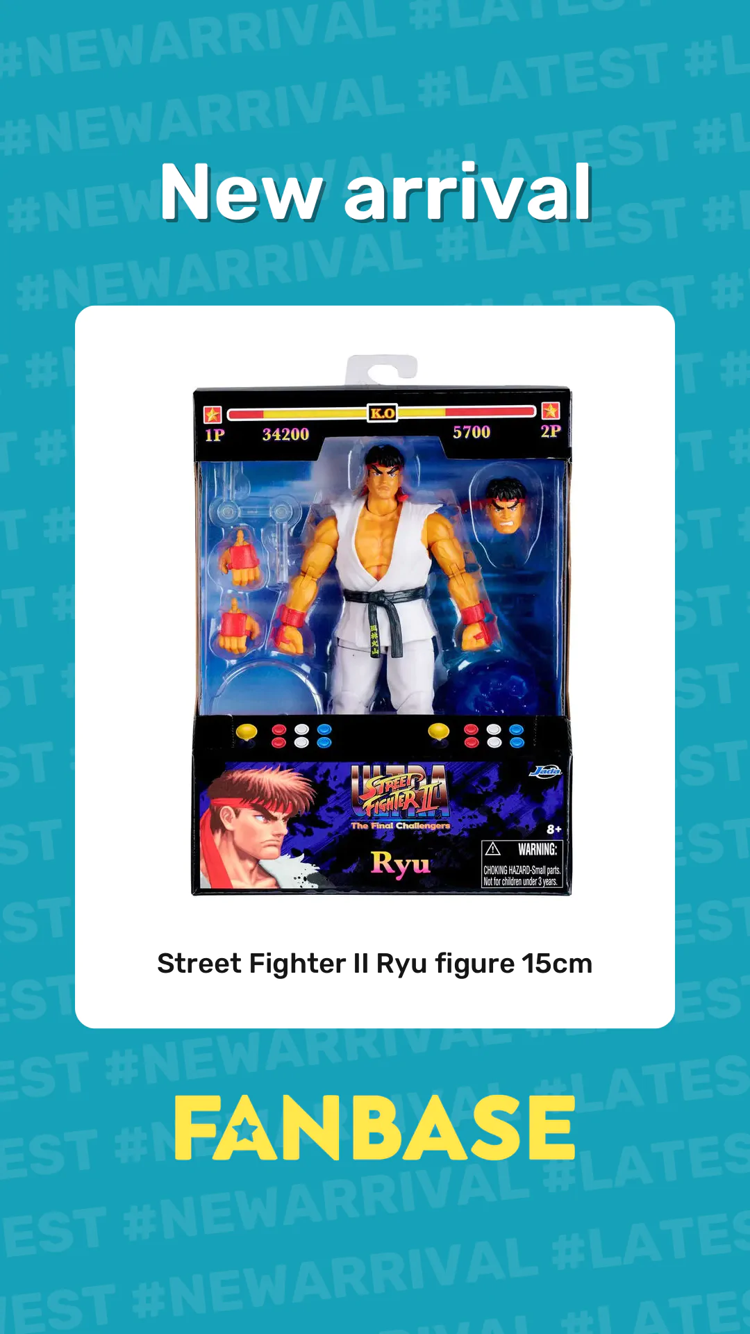 New arrival: Street Fighter II Ryu figure 15cm