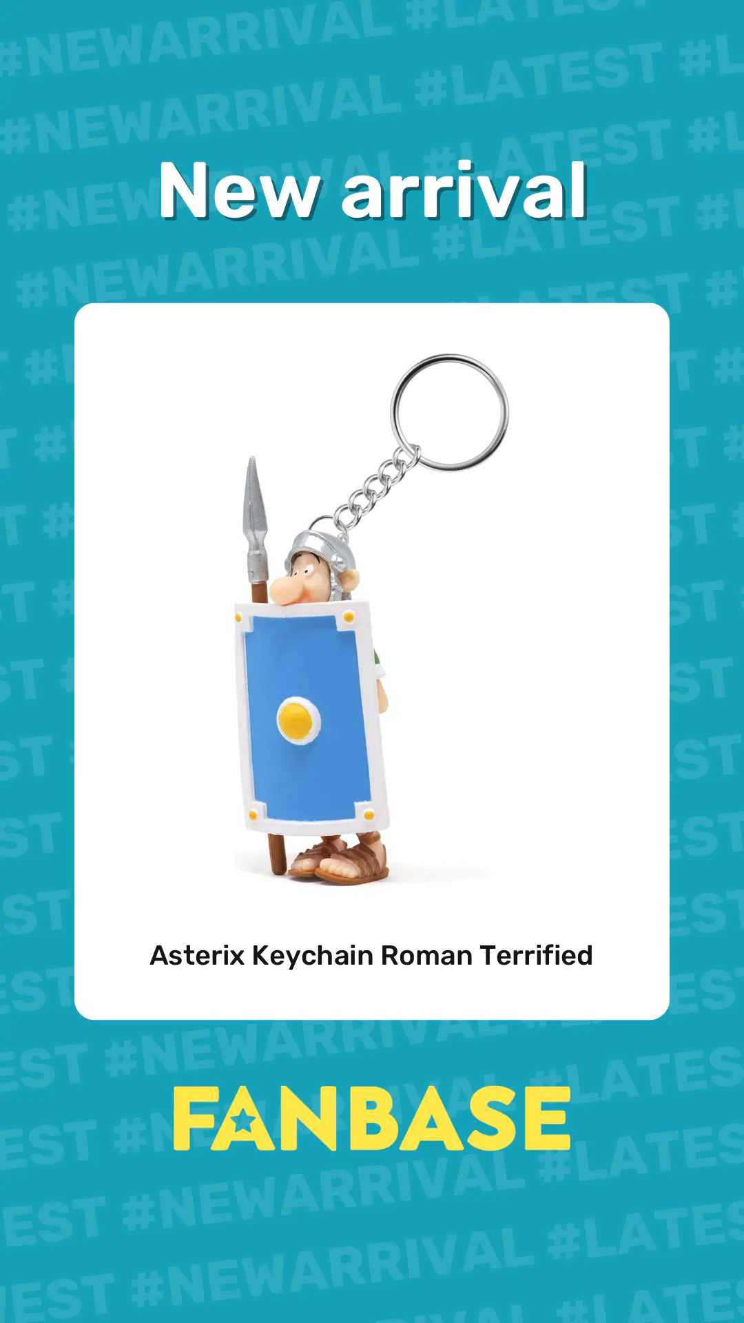 New arrival: Asterix Keychain Roman Terrified