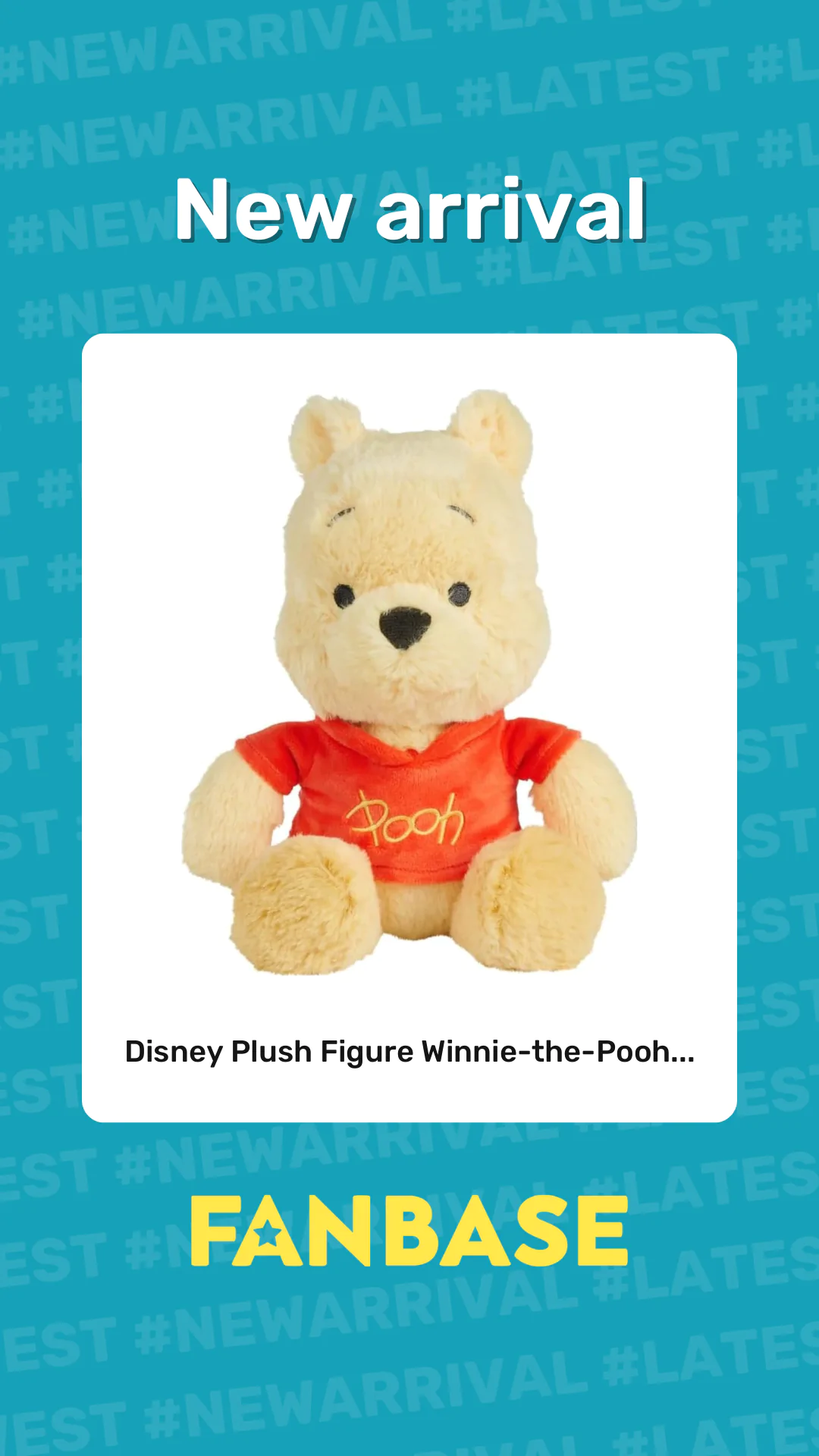 New arrival: Disney Plush Figure Winnie-the-Pooh...