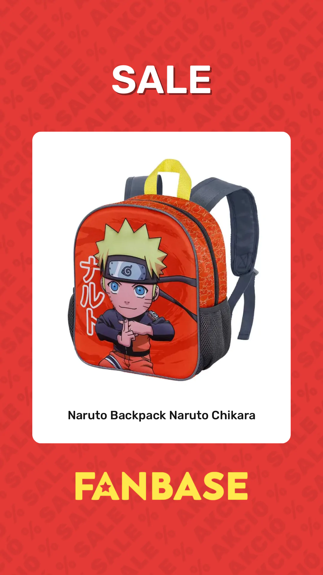 Sale: Naruto Backpack Naruto Chikara
