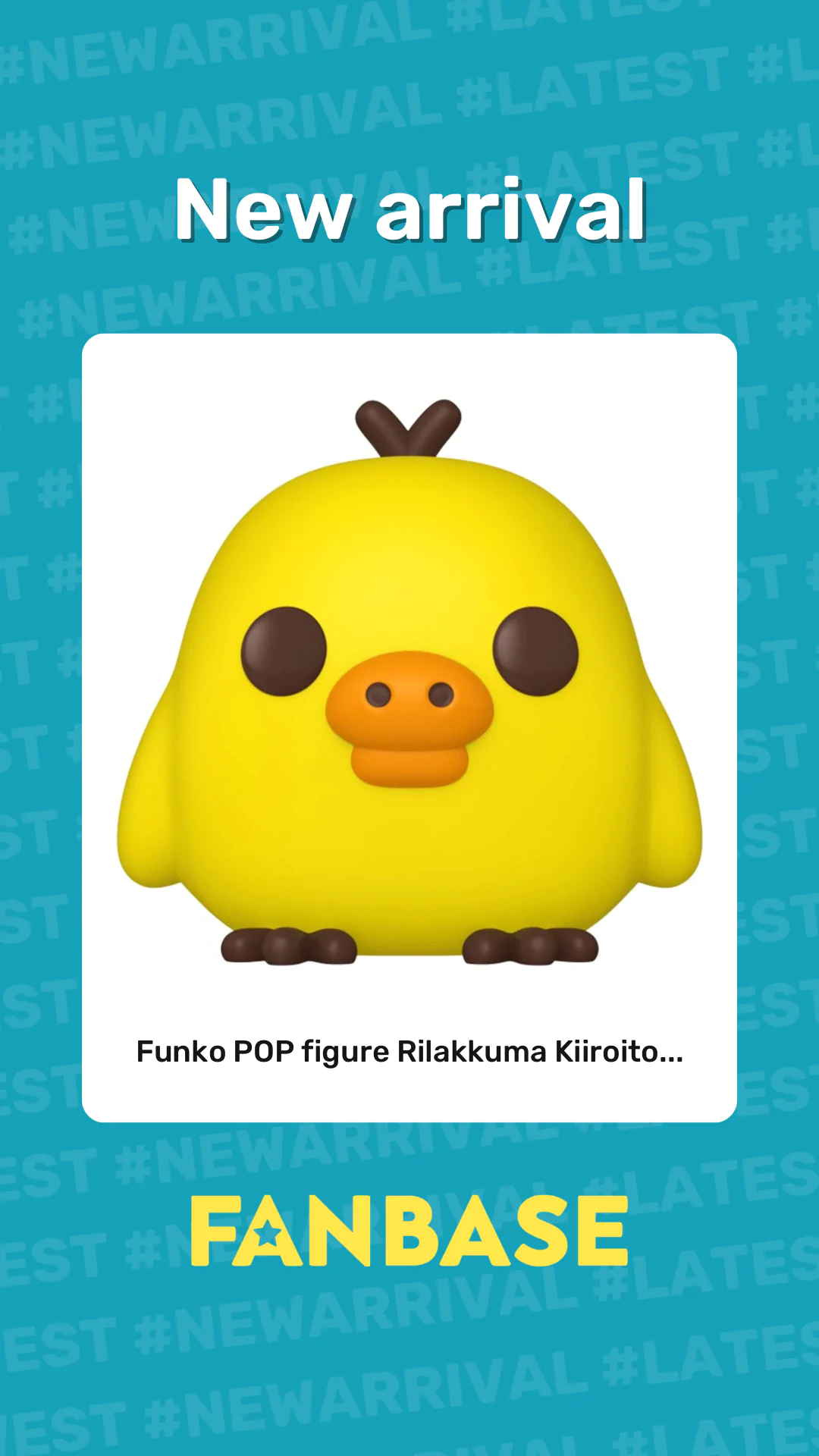 New arrival: Funko POP figure Rilakkuma Kiiroito...