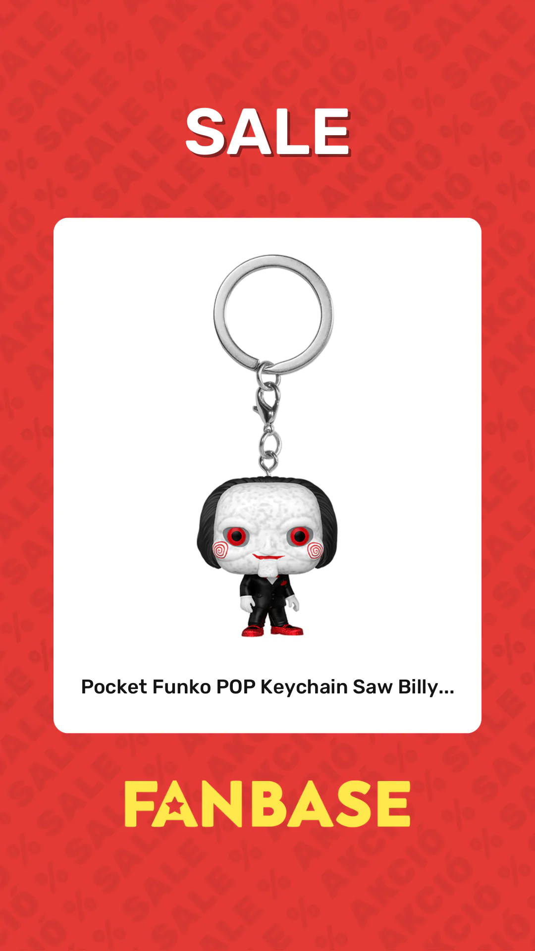 Sale: Pocket Funko POP Keychain Saw Billy...