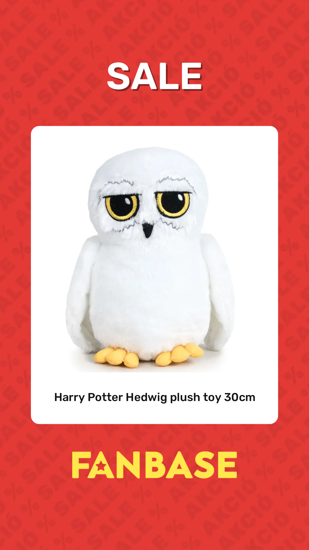 Sale: Harry Potter Hedwig plush toy 30cm