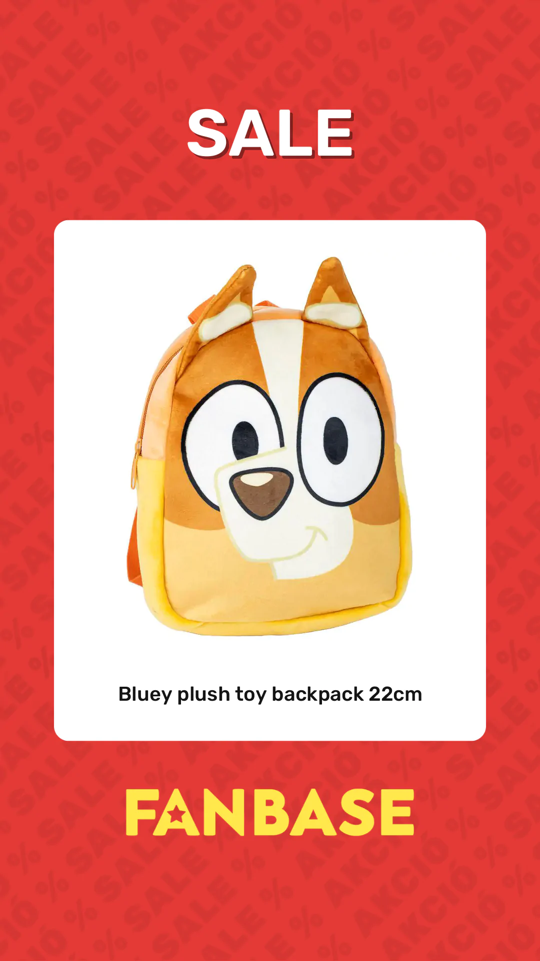 Sale: Bluey plush toy backpack 22cm
