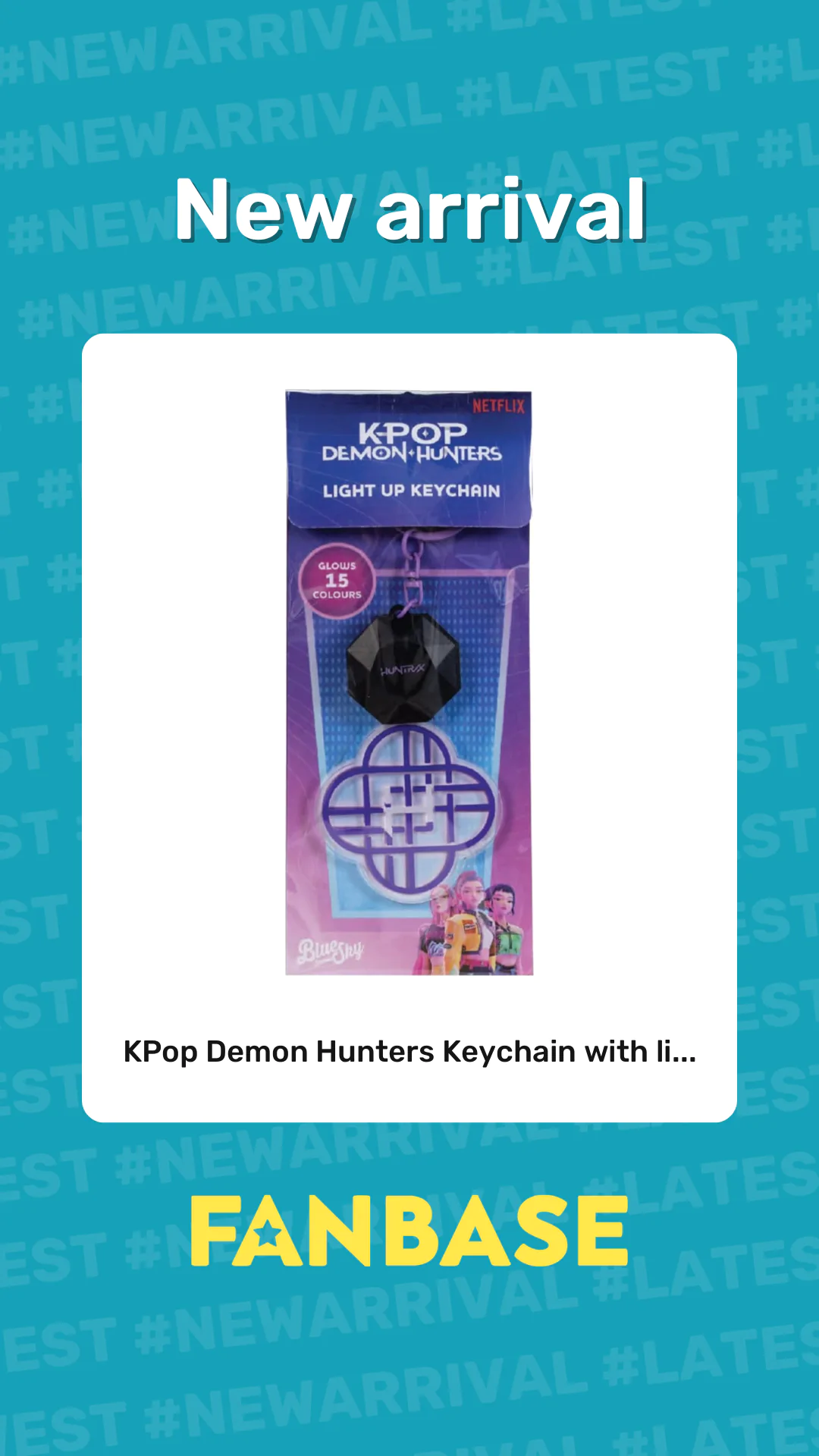 New arrival: KPop Demon Hunters Keychain with li...