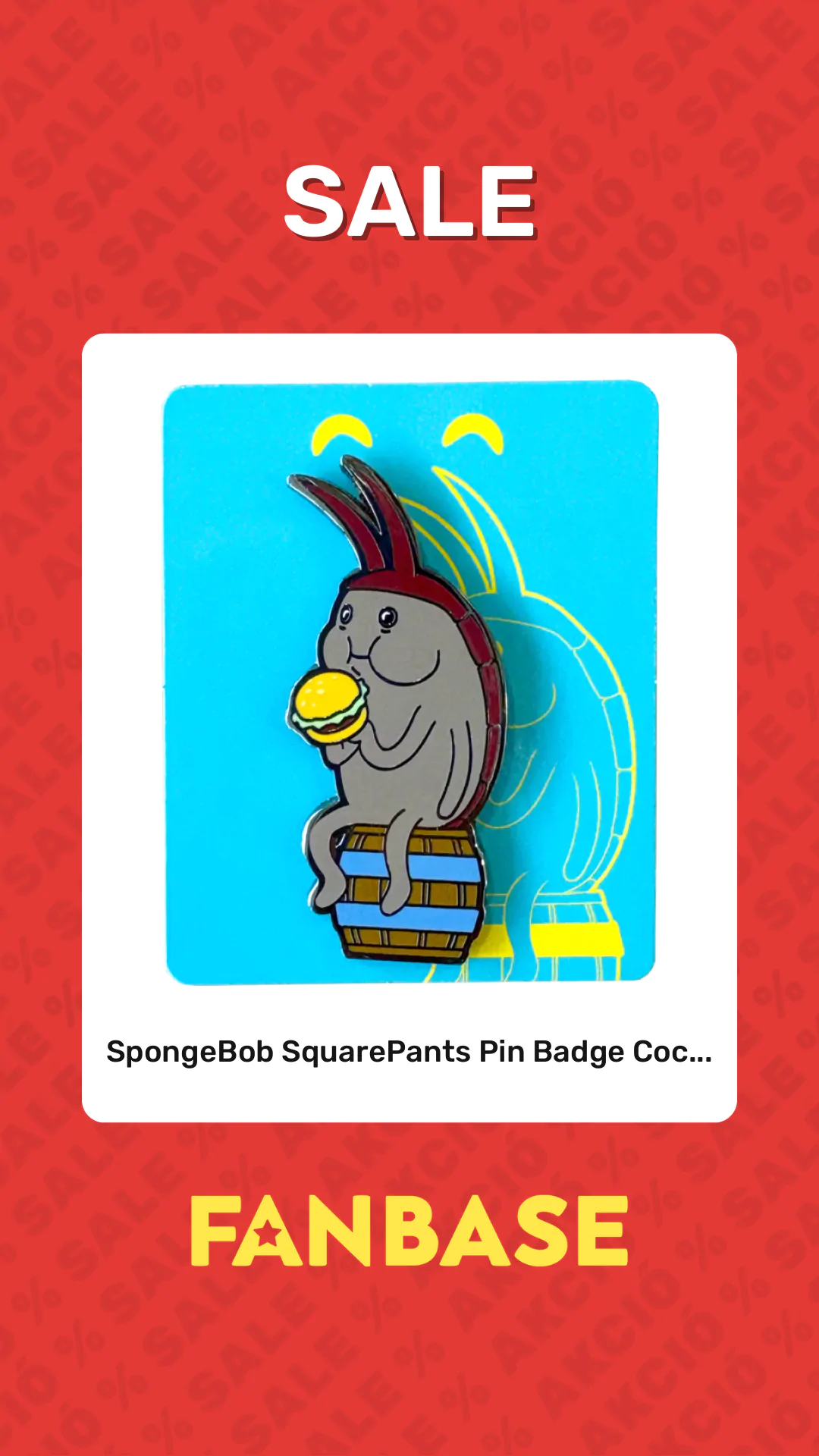 Sale: SpongeBob SquarePants Pin Badge Coc...