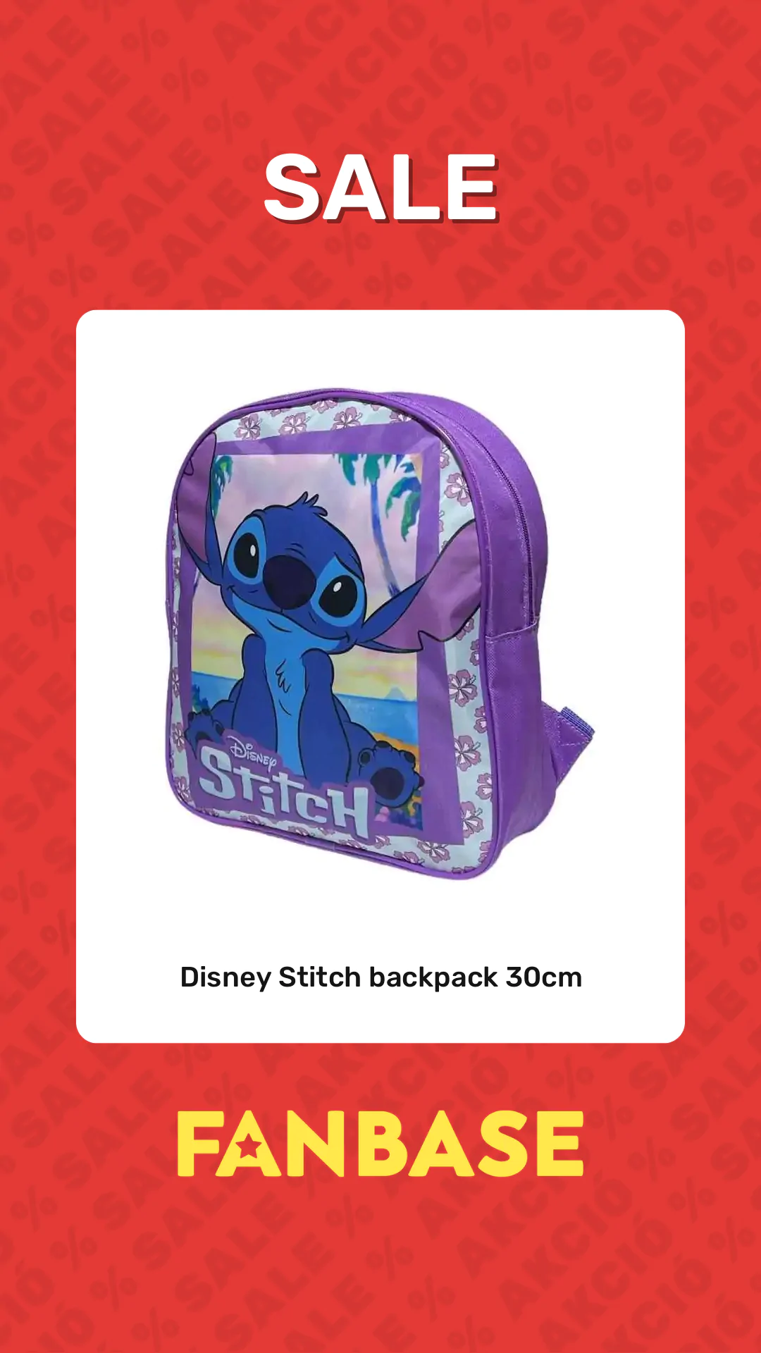Sale: Disney Stitch backpack 30cm