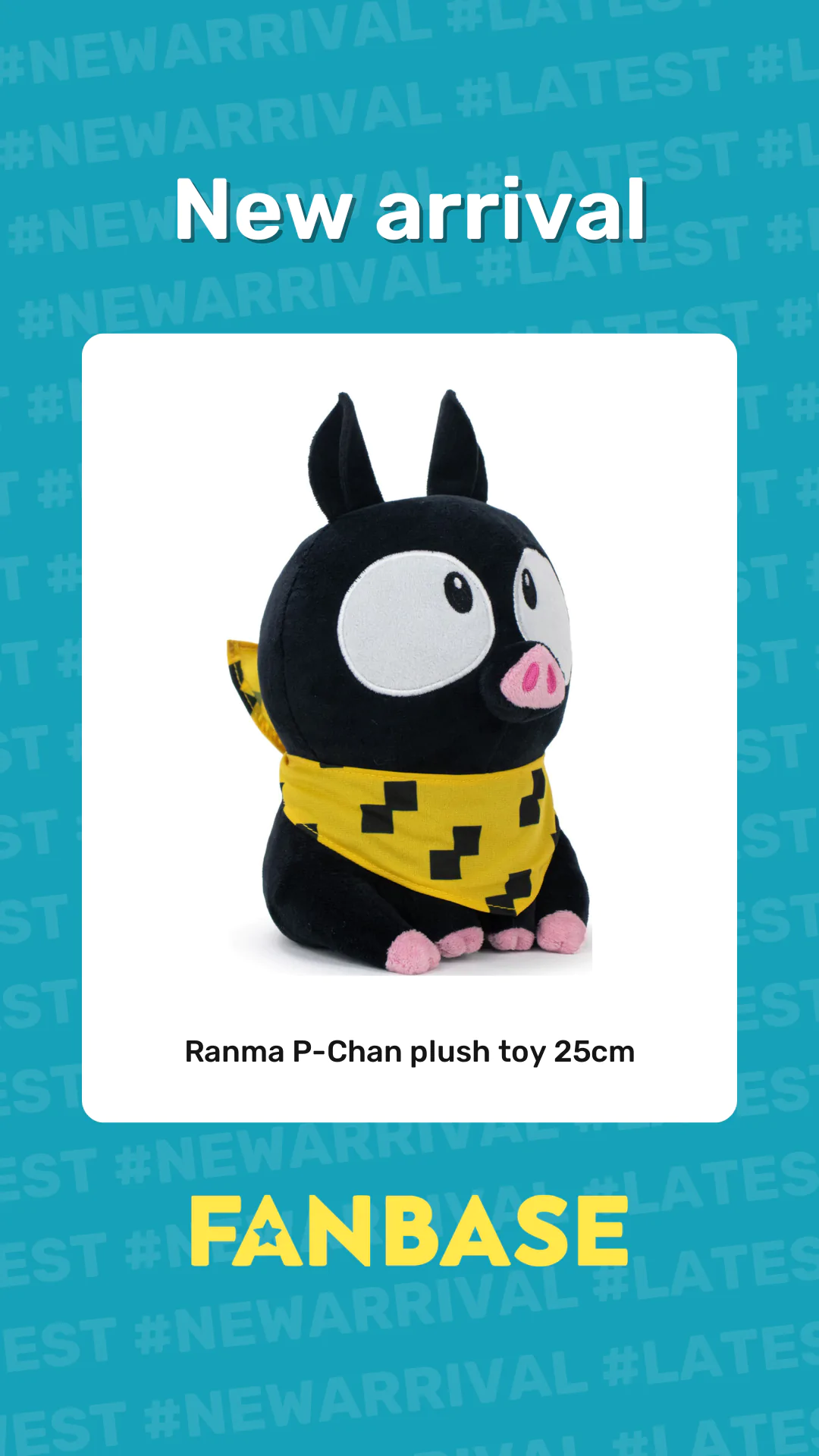 New arrival: Ranma P-Chan plush toy 25cm