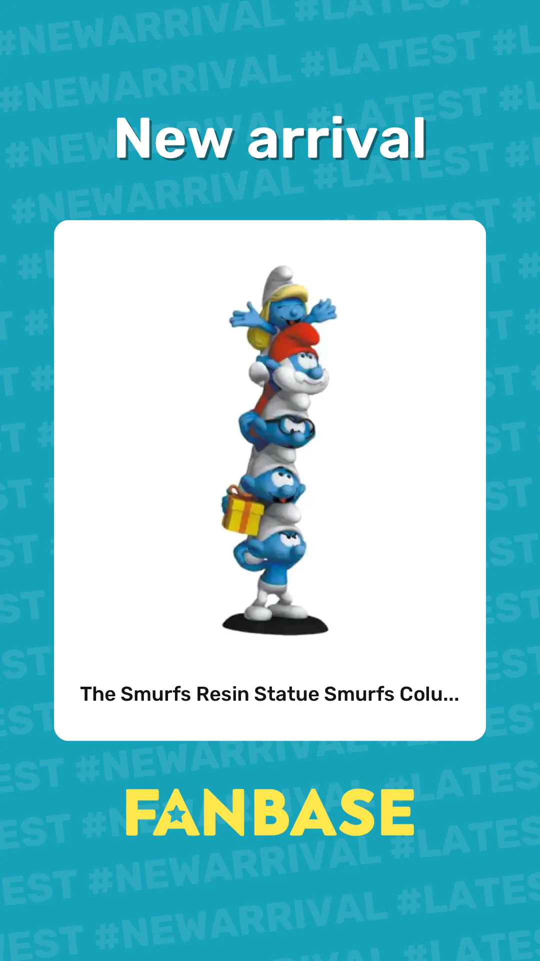 New arrival: The Smurfs Resin Statue Smurfs Colu...