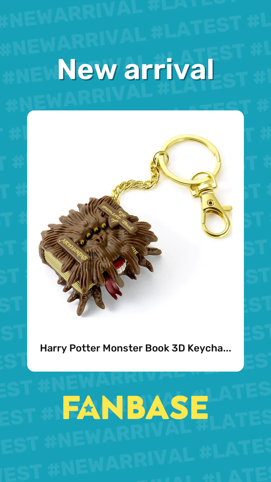 New arrival: Harry Potter Monster Book 3D Keycha...