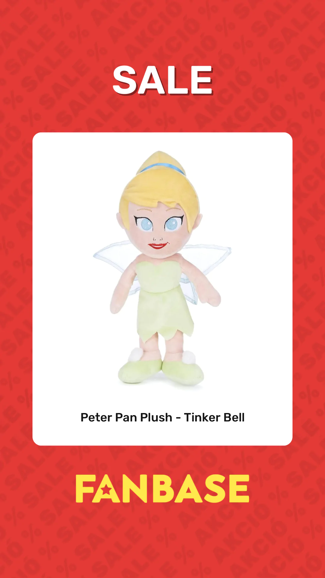 Sale: Peter Pan Plush - Tinker Bell