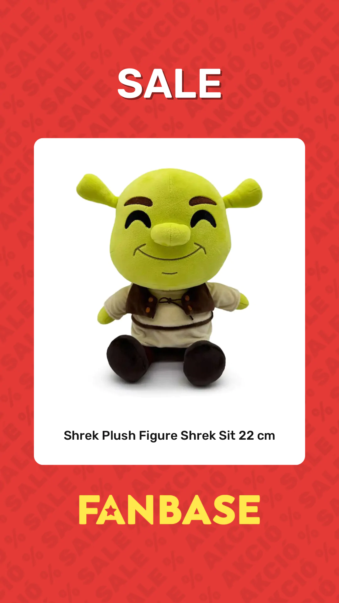 Sale: Shrek Plush Figure Shrek Sit 22 cm