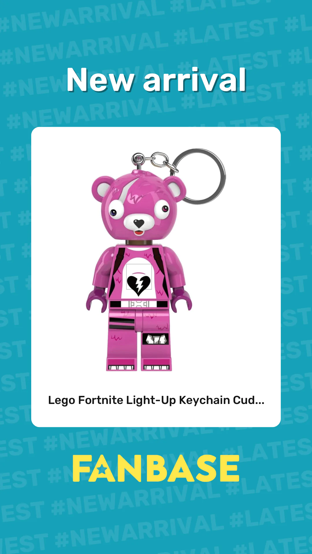 New arrival: Lego Fortnite Light-Up Keychain Cud...