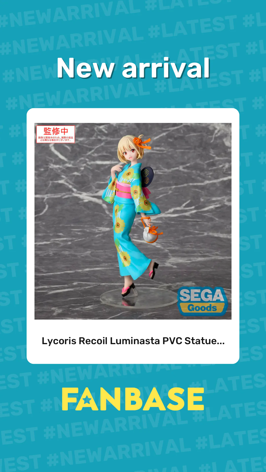 New arrival: Lycoris Recoil Luminasta PVC Statue...