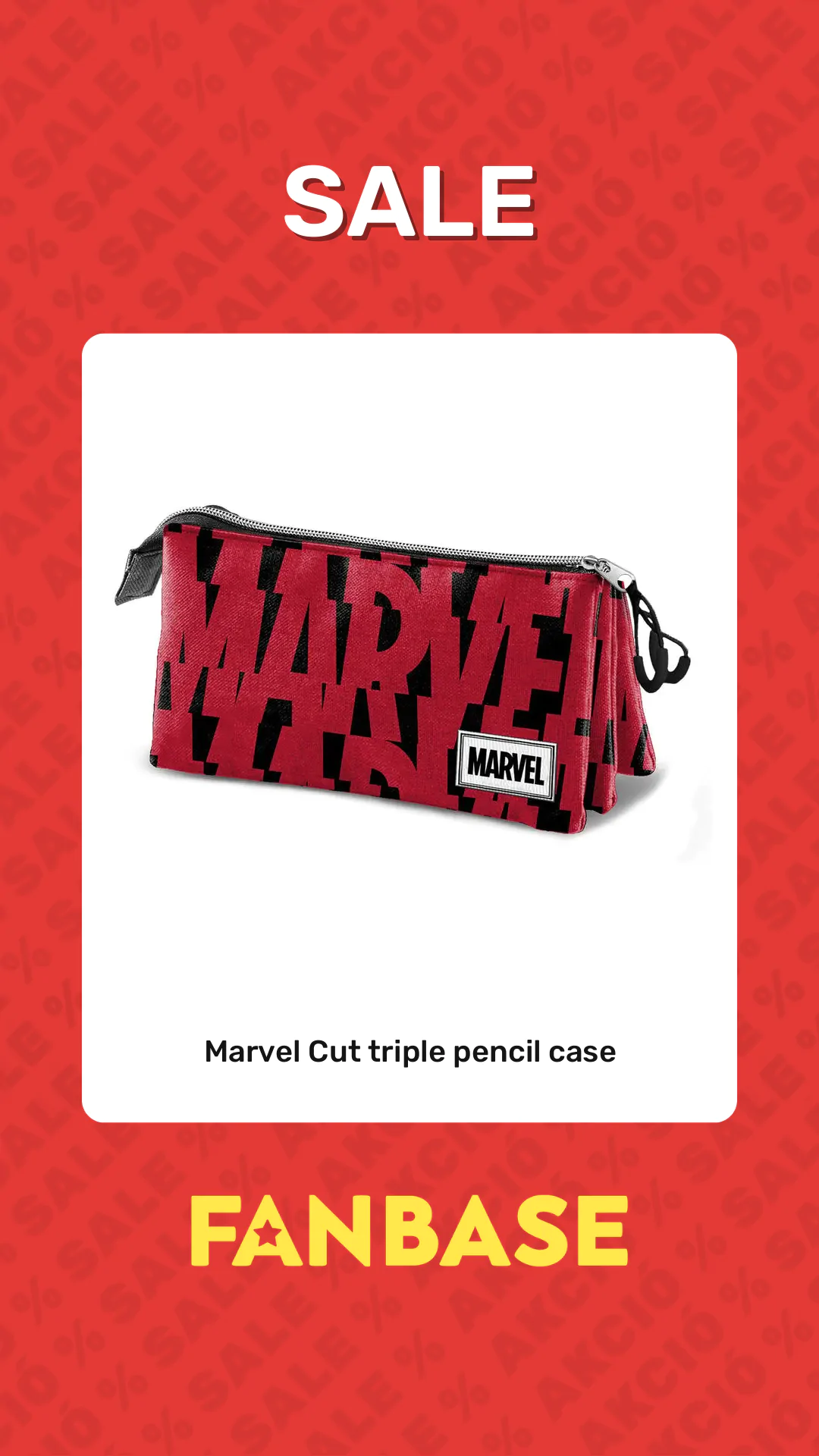 Sale: Marvel Cut triple pencil case