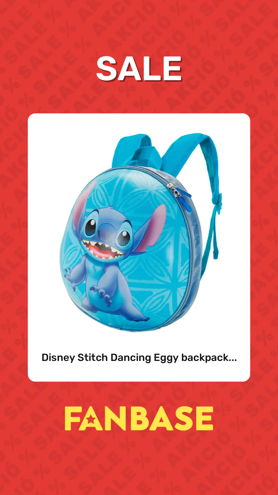 Sale: Disney Stitch Dancing Eggy backpack...