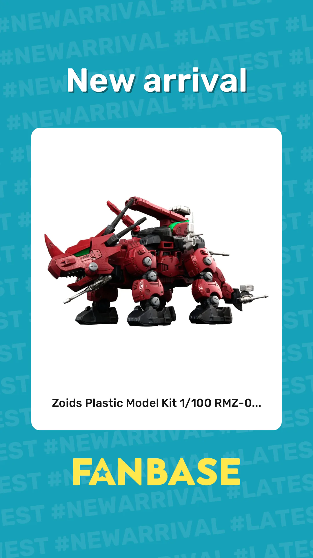 New arrival: Zoids Plastic Model Kit 1/100 RMZ-0...