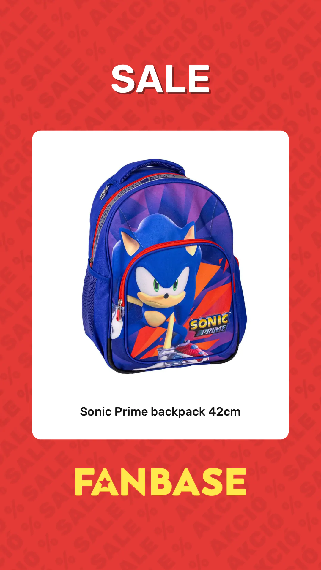 Sale: Sonic Prime backpack 42cm