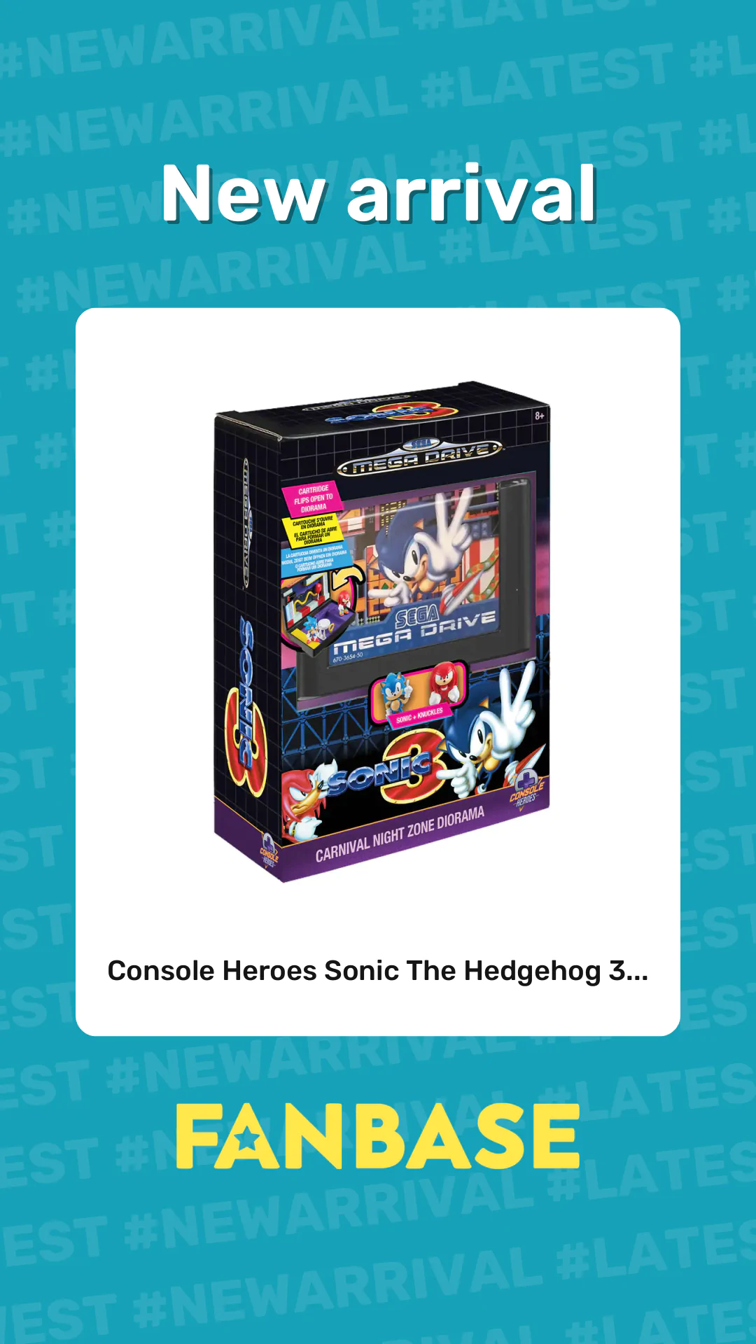 New arrival: Console Heroes Sonic The Hedgehog 3...