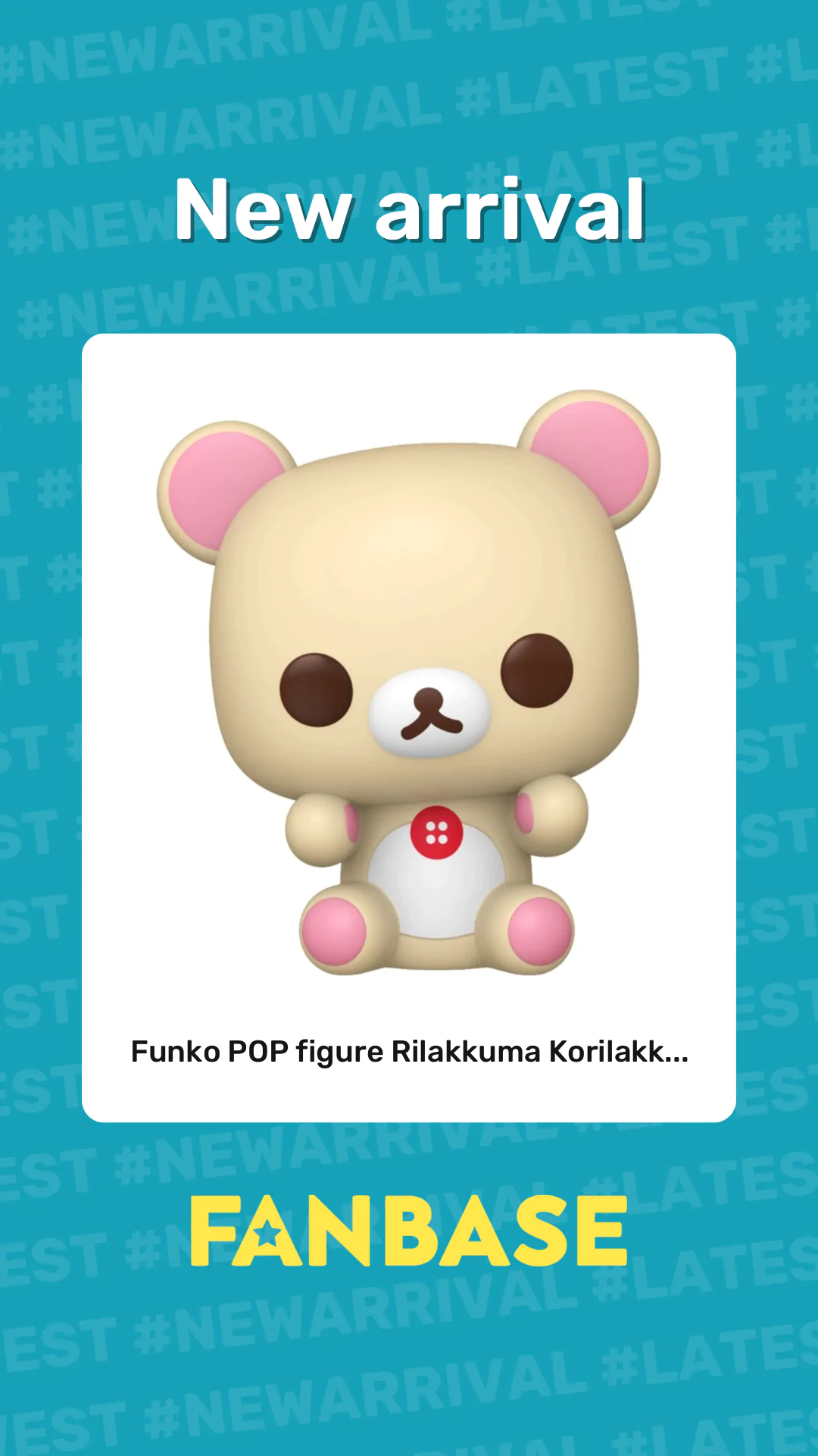 New arrival: Funko POP figure Rilakkuma Korilakk...