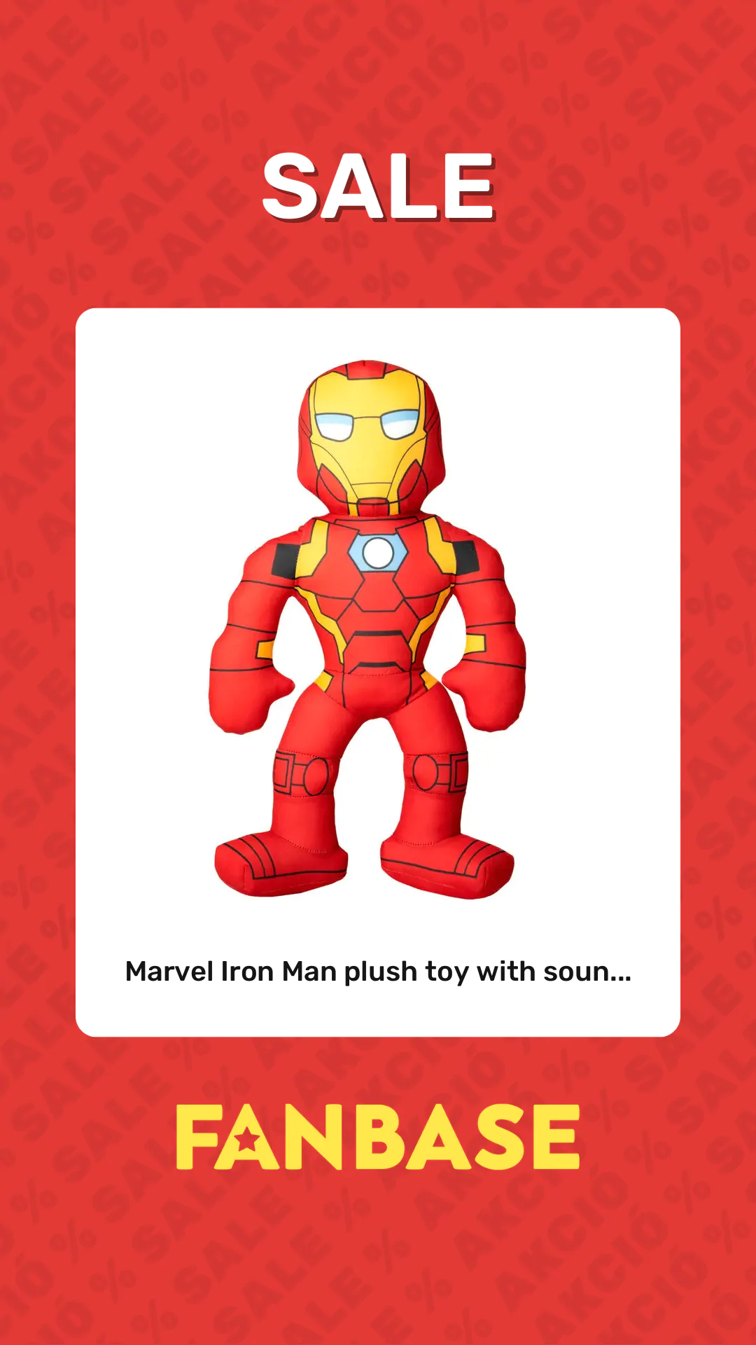 Sale: Marvel Iron Man plush toy with soun...