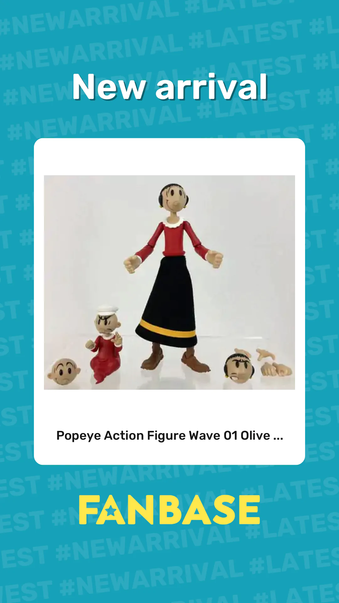 New arrival: Popeye Action Figure Wave 01 Olive ...