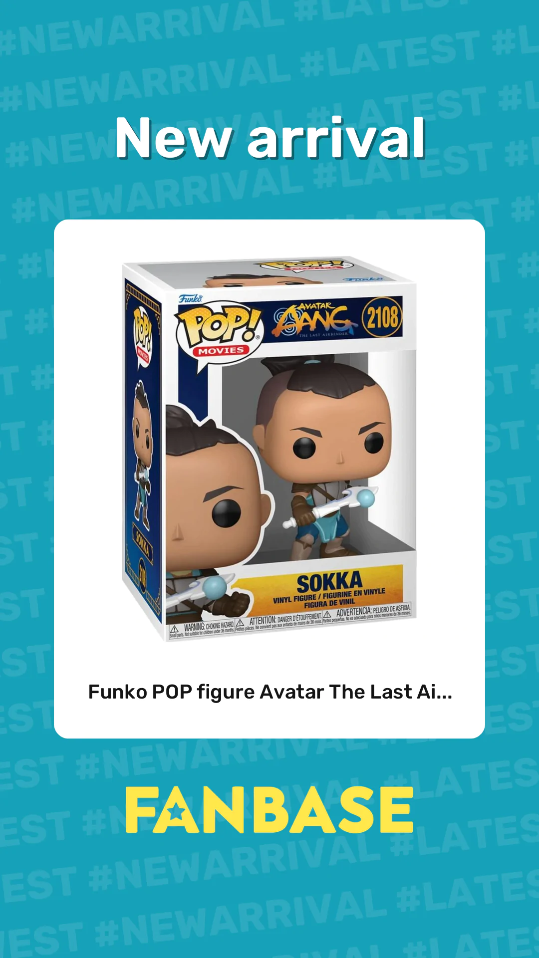 New arrival: Funko POP figure Avatar The Last Ai...