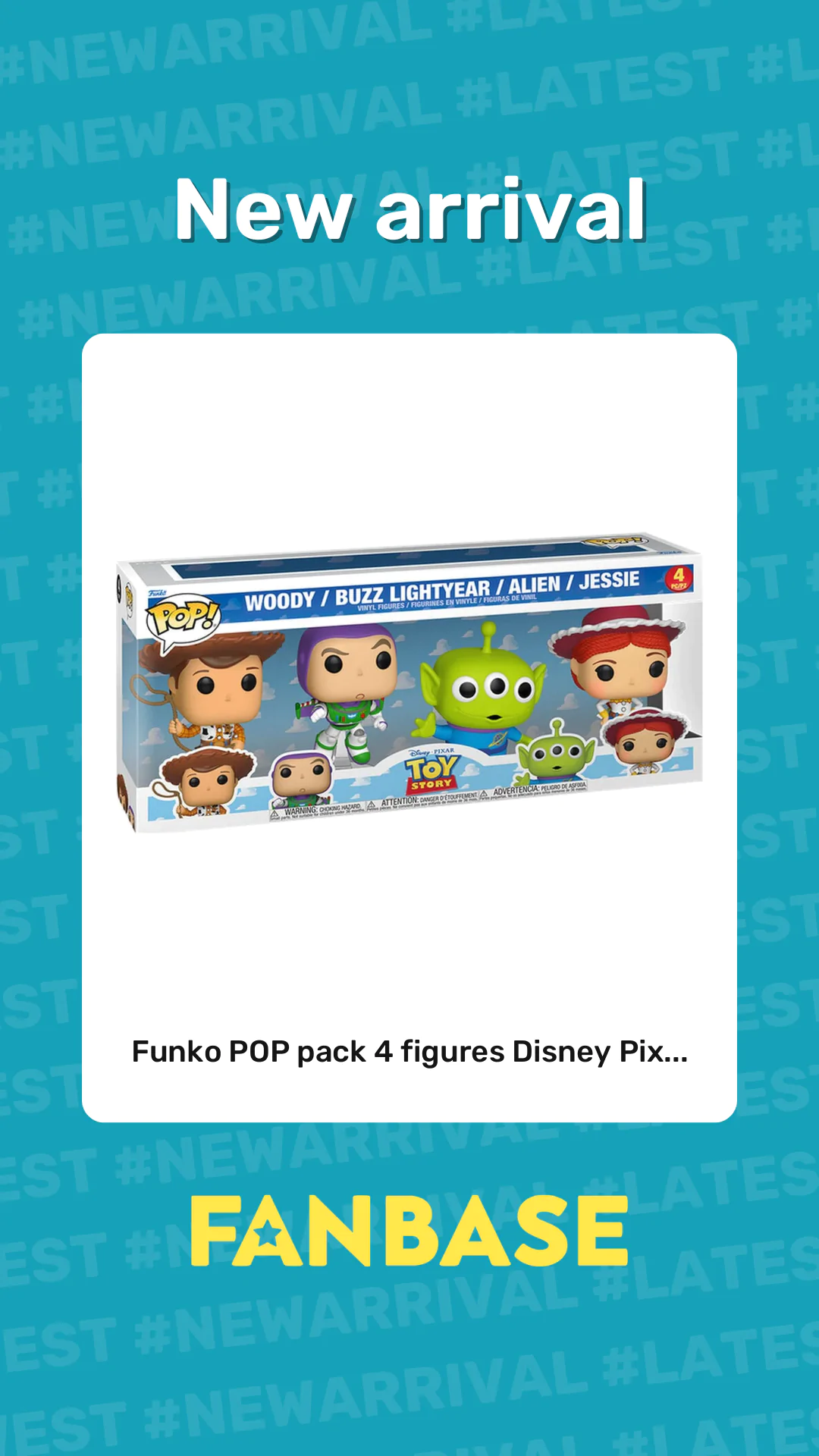 New arrival: Funko POP pack 4 figures Disney Pix...