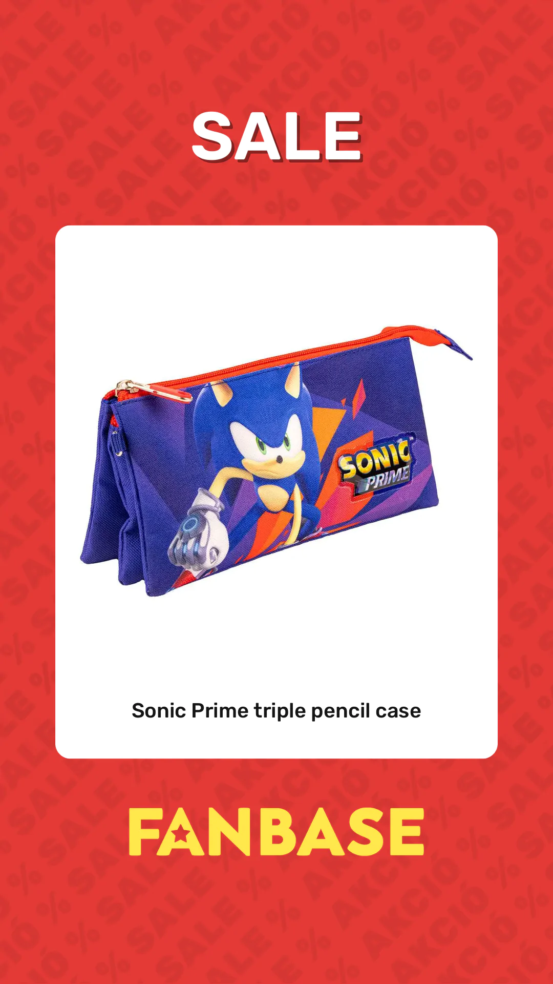 Sale: Sonic Prime triple pencil case