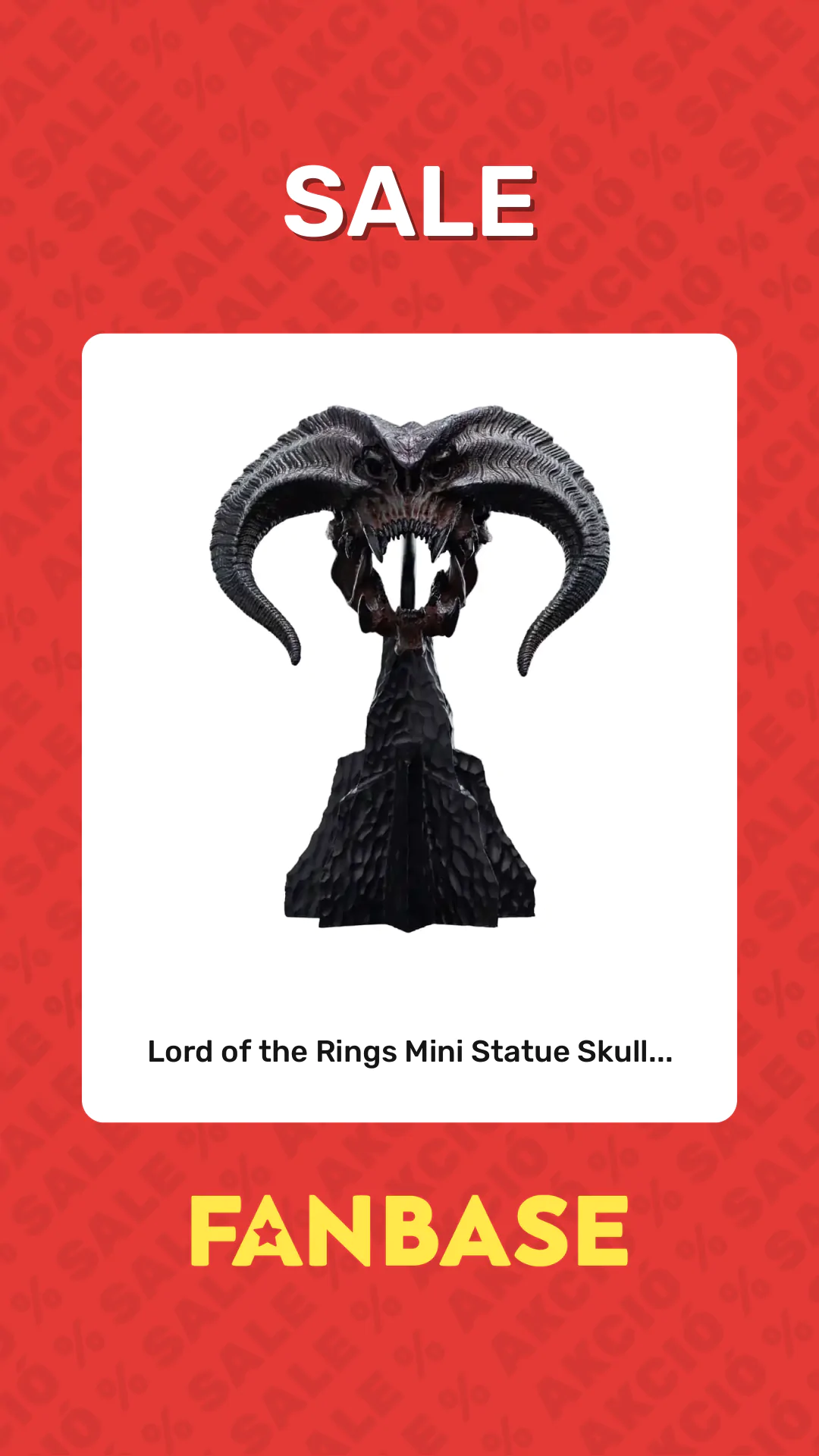 Sale: Lord of the Rings Mini Statue Skull...