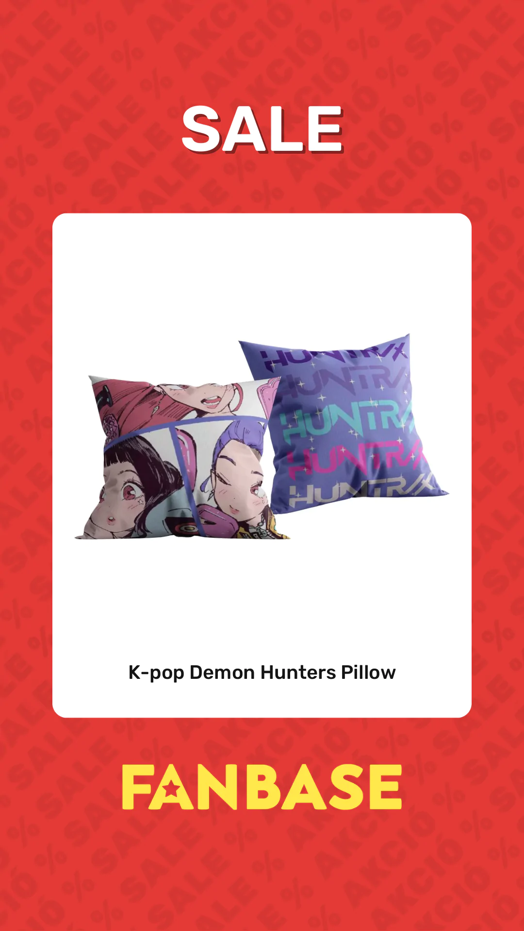 Sale: K-pop Demon Hunters Pillow