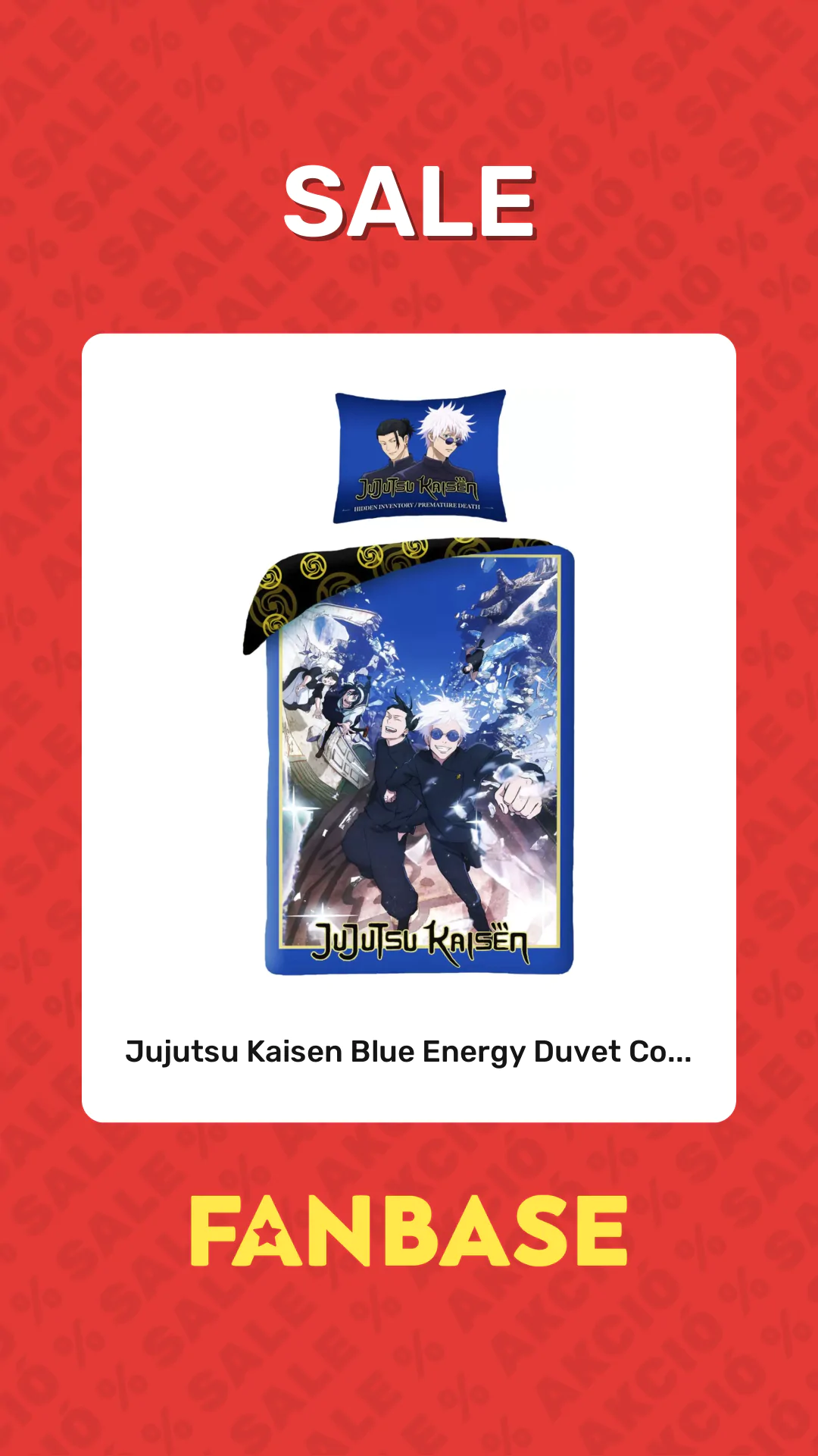 Sale: Jujutsu Kaisen Blue Energy Duvet Co...
