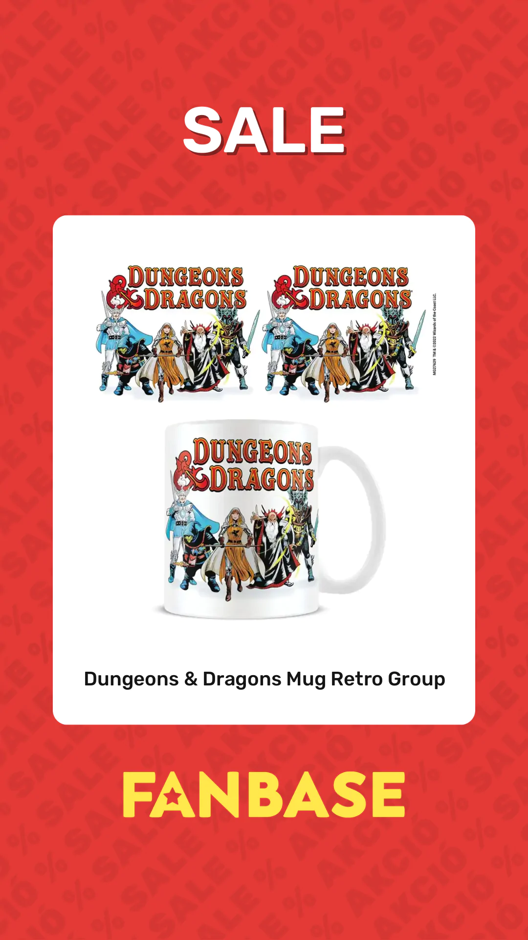 Sale: Dungeons & Dragons Mug Retro Group