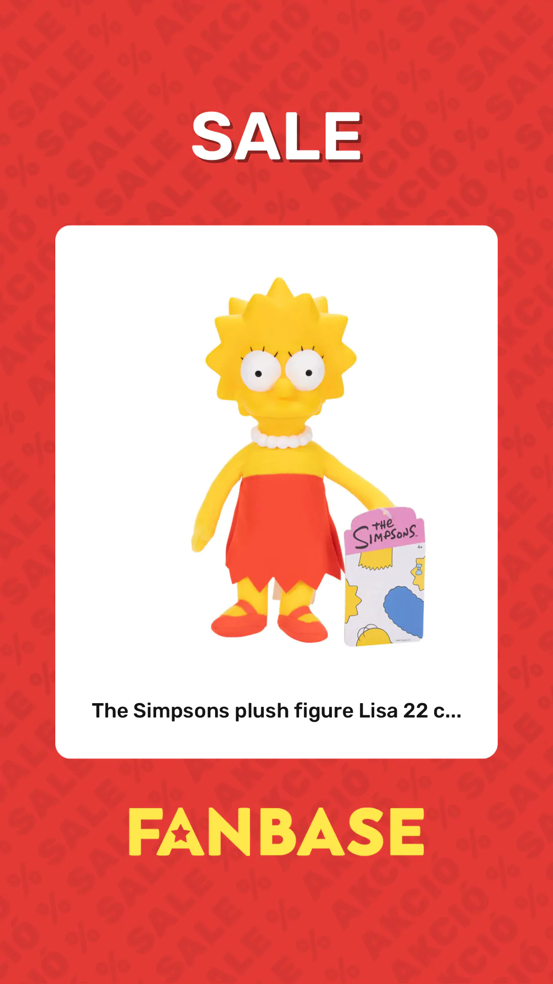 Sale: The Simpsons plush figure Lisa 22 c...