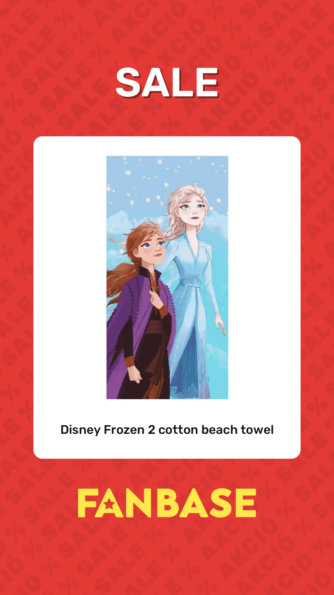 Sale: Disney Frozen 2 cotton beach towel