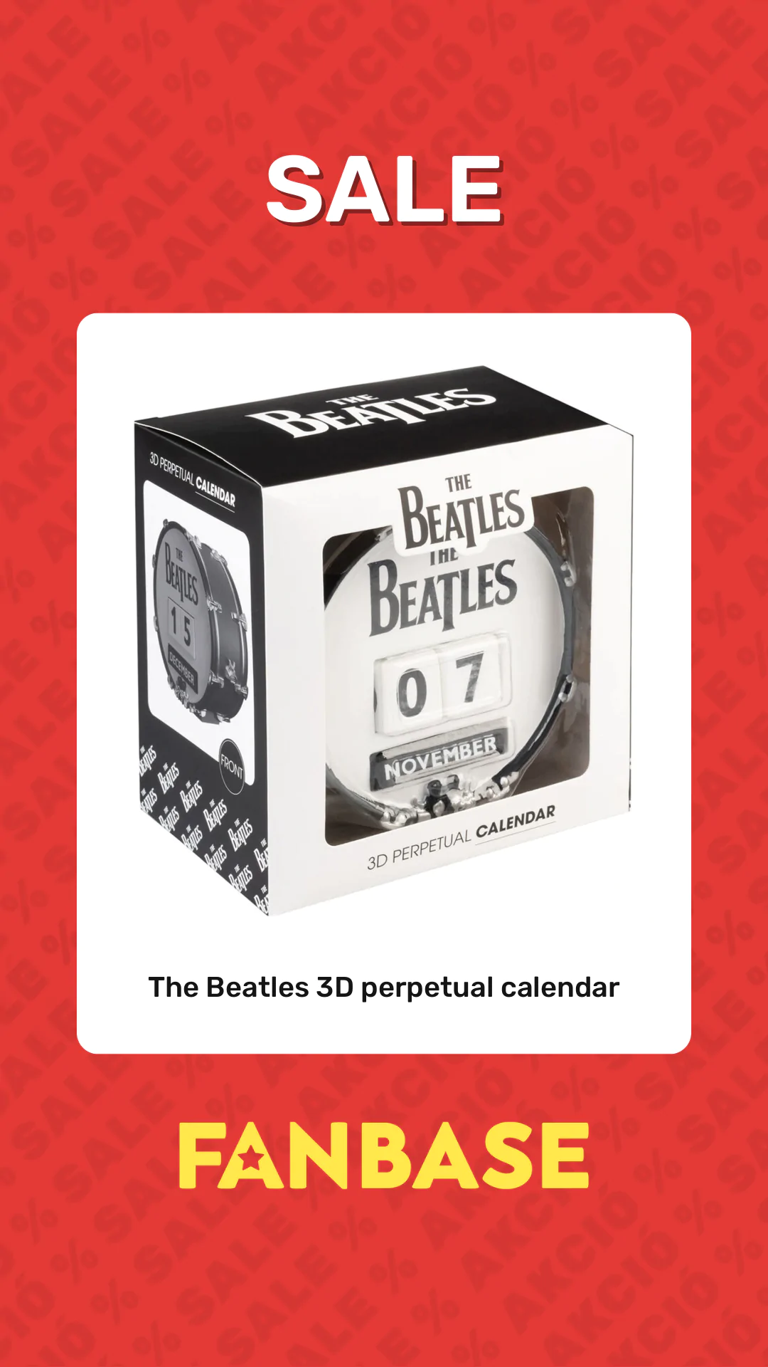 Sale: The Beatles 3D perpetual calendar