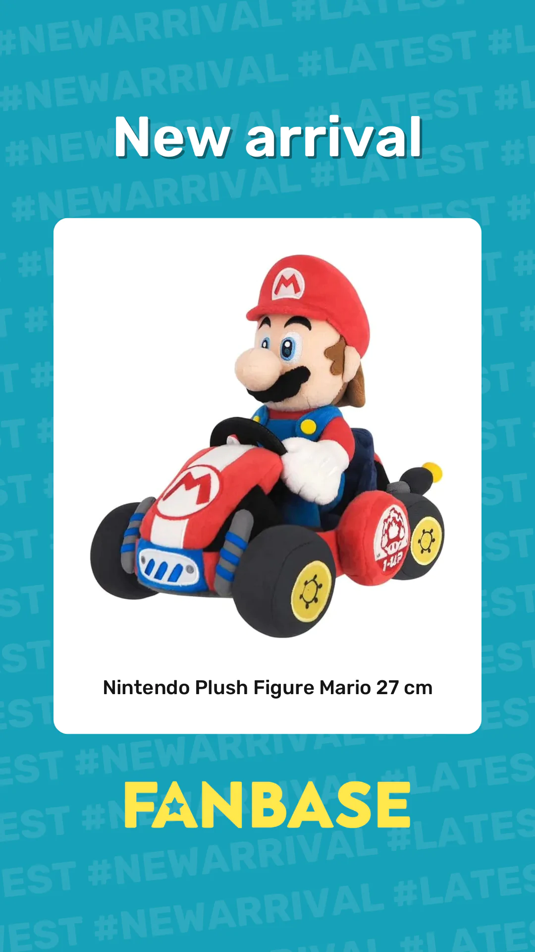 New arrival: Nintendo Plush Figure Mario 27 cm