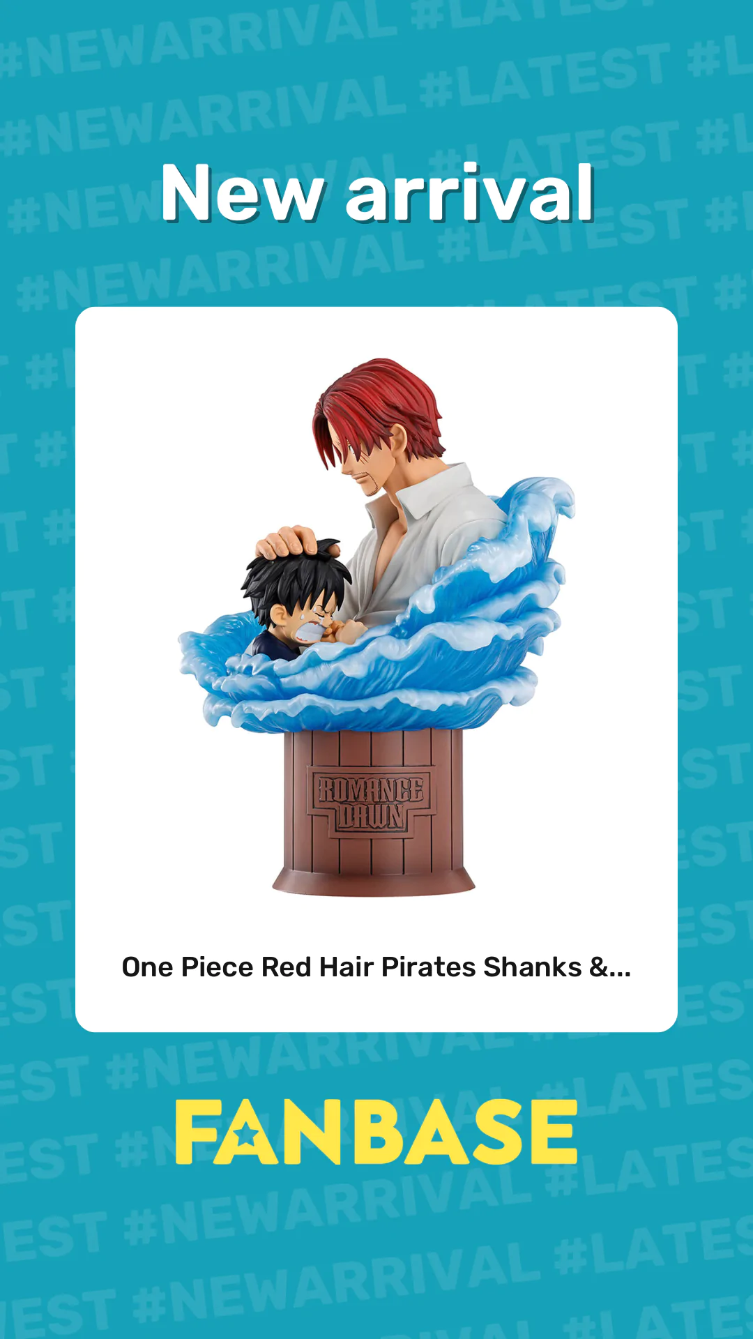 New arrival: One Piece Red Hair Pirates Shanks &...