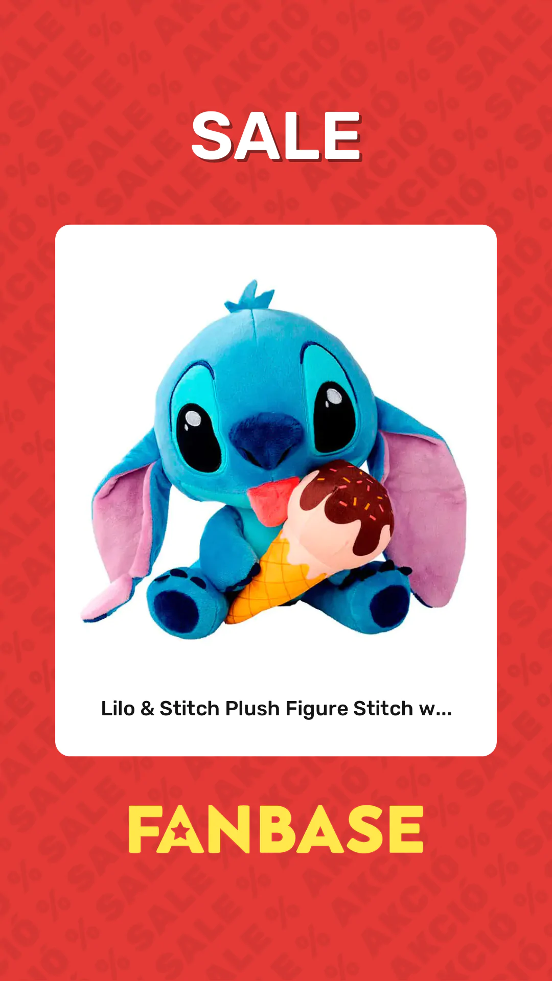 Sale: Lilo & Stitch Plush Figure Stitch w...