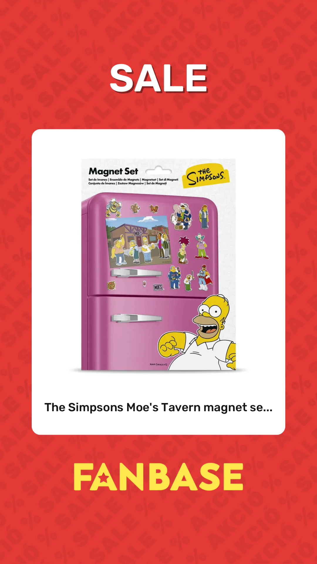 Sale: The Simpsons Moe's Tavern magnet se...